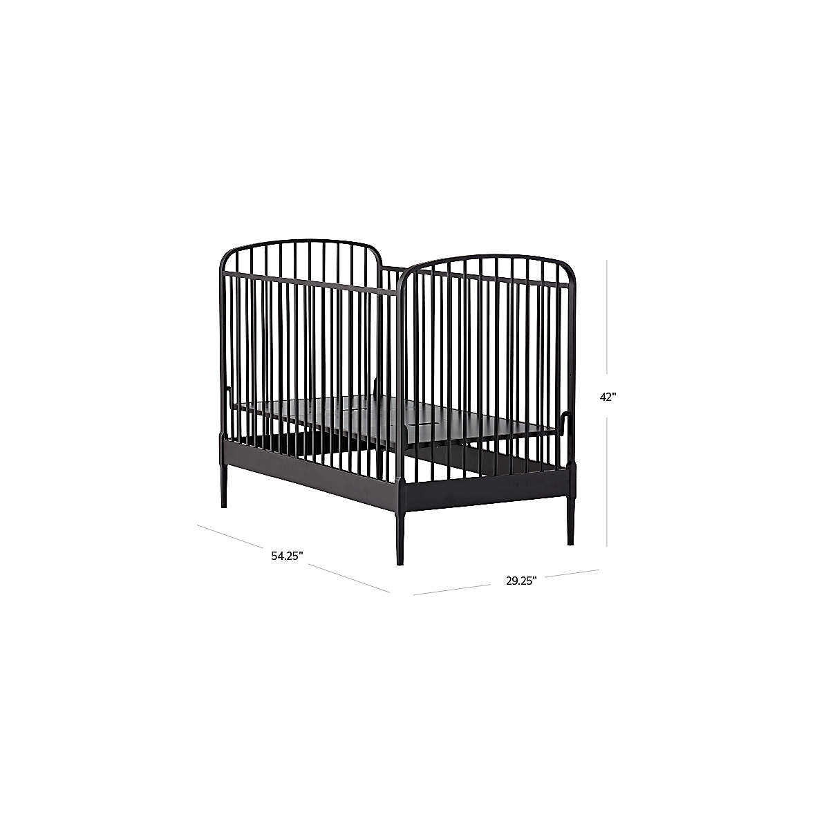Larkin black metal crib new arrivals