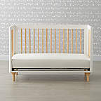 View Babyletto Lolly White & Natural 3-in-1 Convertible Crib with Toddler Bed Conversion Kit - image 7 of 13