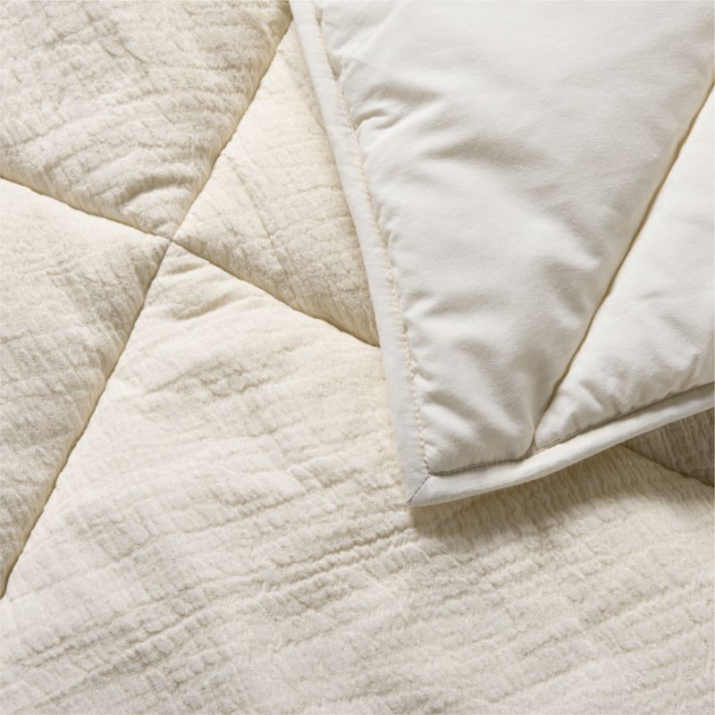 Aire Cotton Crinkle Matelasse Calm Beige Standard Bed Pillow Sham - image 5 of 7