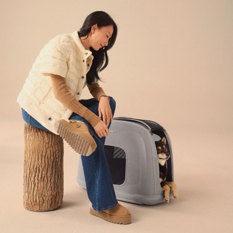 Crispin Impact-Tested Pet Travel Crate, Medium in Merle - image 8 of 10