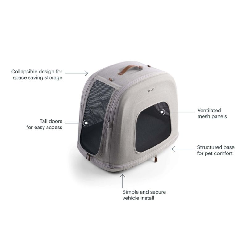 Crispin Impact-Tested Pet Travel Crate, Small in Merle - image 7 of 8