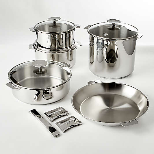 Cristel Mutine 12-Piece Set with Stainless Steel Handles