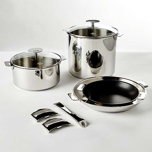 Cristel Mutine 9-Piece set with Stainless Steel Handles