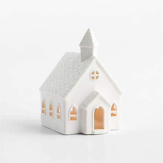 Cotswold Village Ceramic White Church
