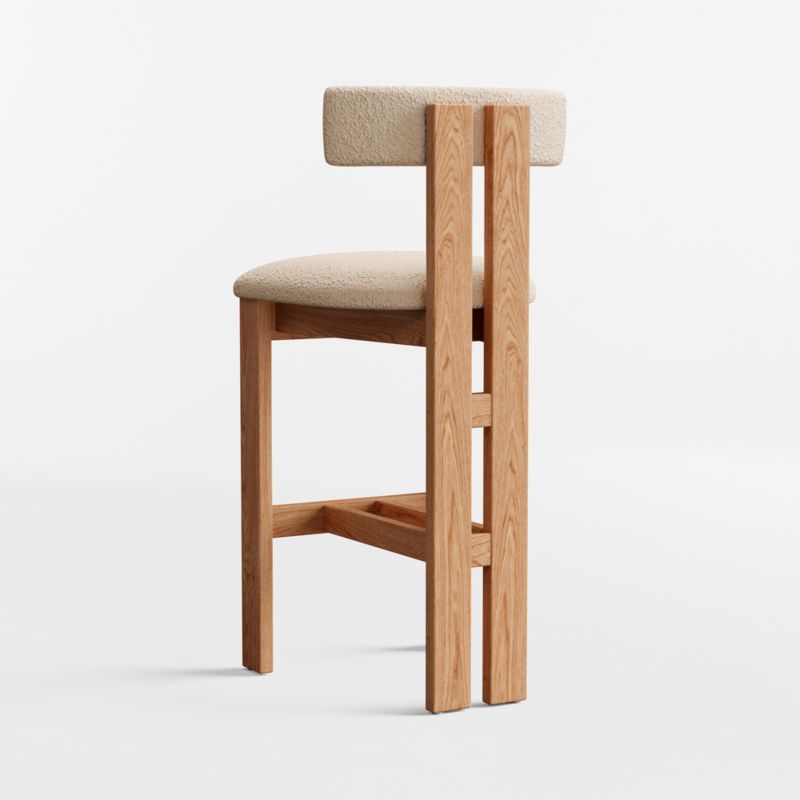 Ceremonie Natural Boucle Bar Stool by Athena Calderone - image 6 of 7