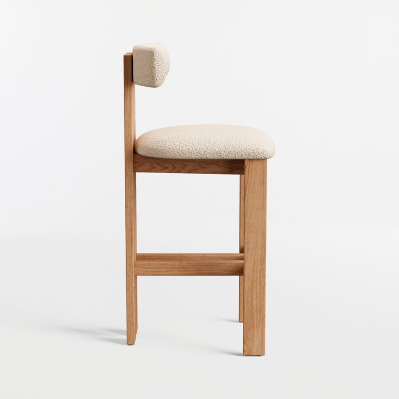 Ceremonie Natural Boucle Bar Stool by Athena Calderone - image 5 of 7