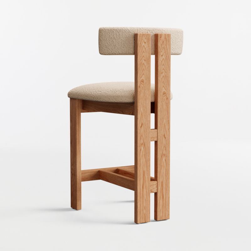 Ceremonie Natural Boucle Counter Stool by Athena Calderone - image 7 of 8