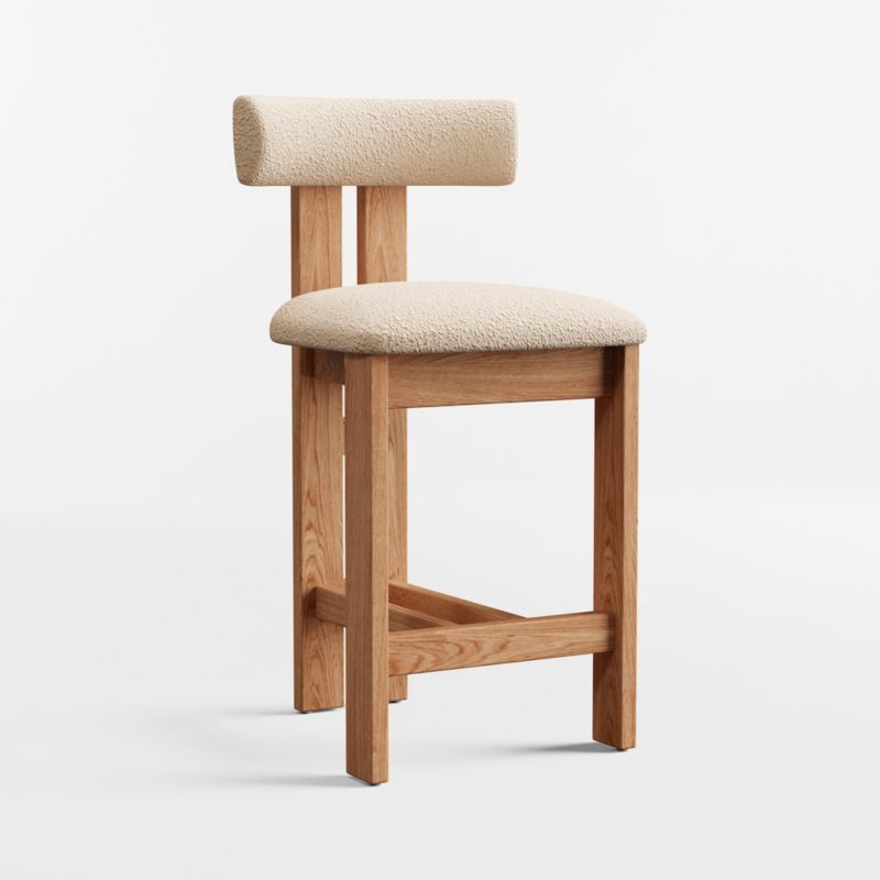 Ceremonie Natural Boucle Counter Stool by Athena Calderone - image 5 of 8