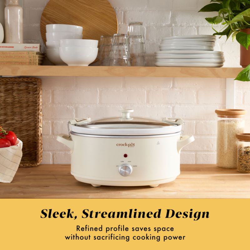 Crock-Pot 10-Qt. Cook & Carry Slow Cooker in Oatmilk - image 2 of 3