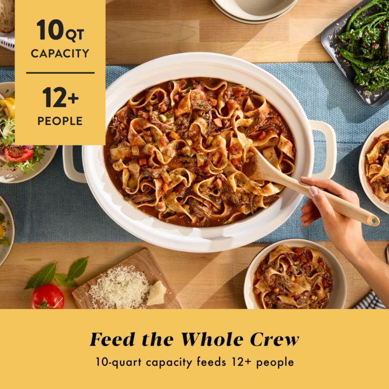 Crock-Pot 10-Qt. Cook & Carry Slow Cooker in Oatmilk - image 1 of 3