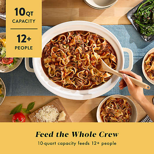 Crock-Pot 10-Qt. Cook & Carry Slow Cooker in Oatmilk