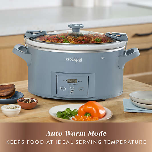 Crock-Pot Design Series 7-Qt. Cook & Carry Slow Cooker in Morning Haze