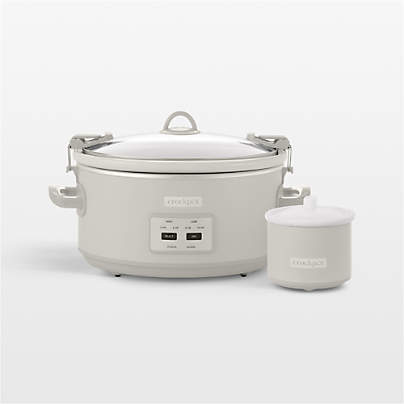 Crock-Pot 7-Qt. Cook & Carry Slow Cooker in Mushroom