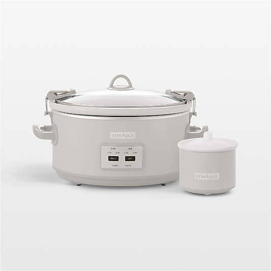 Crock-Pot 7-Qt. Cook & Carry Slow Cooker in Mushroom