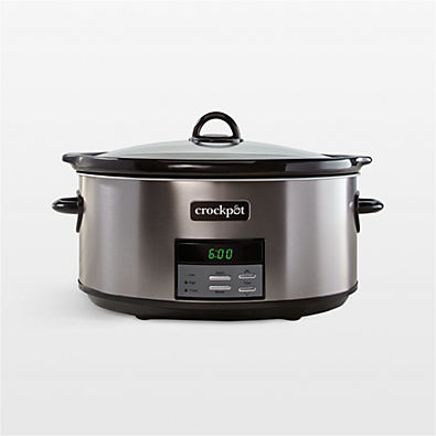 View Crock-Pot Programmable 8-Qt. Slow Cooker in Black Stainless details