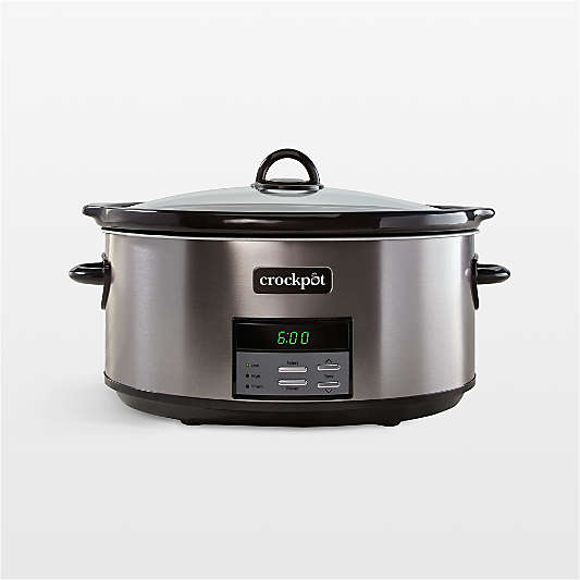 Crock-Pot Programmable 8-Qt. Slow Cooker in Black Stainless