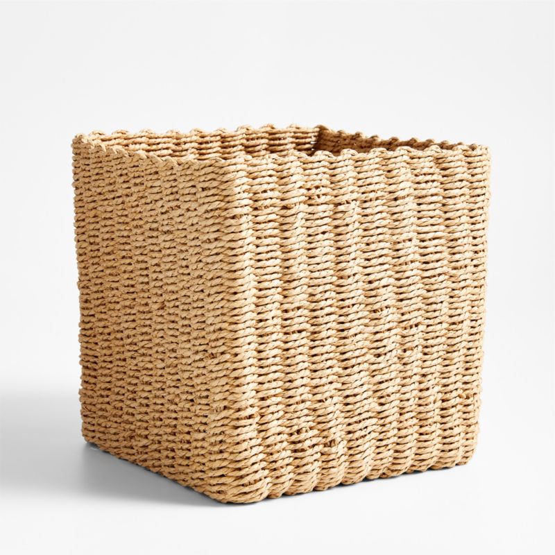 Croft Natural Brown Handwoven Storage Bin