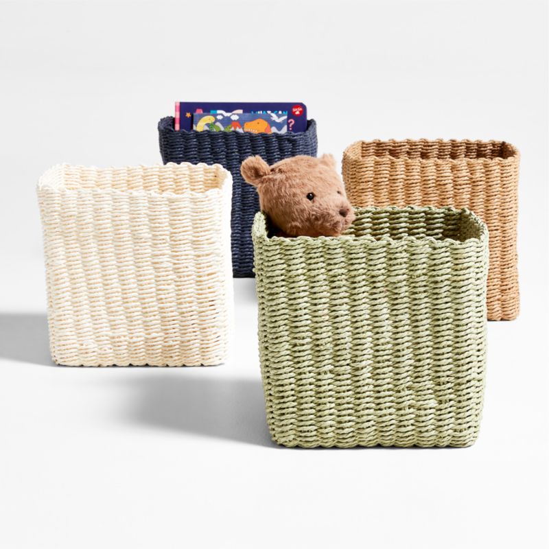 Croft Cream Handwoven Storage Bin - image 4 of 7