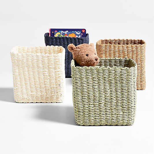 Croft Cream Handwoven Storage Bin