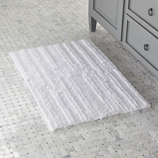 Crosley White Reversible Bath Rug 2'x3'