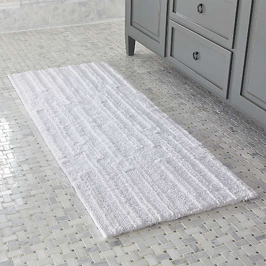 Crosley White Reversible Bath Rug 2'x5'