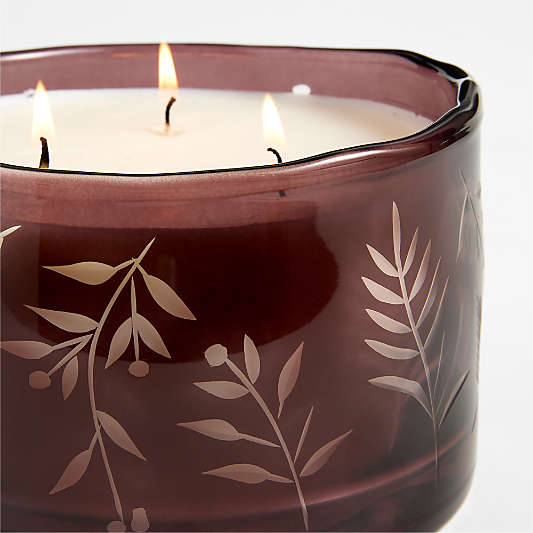 Crisp Apple + Smoky Sage 3-Wick Scented Etched Candle