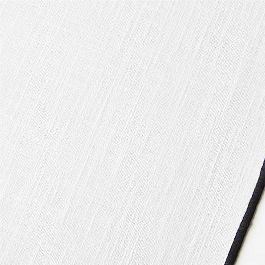 Merrow Stitch 120" White Table Runner