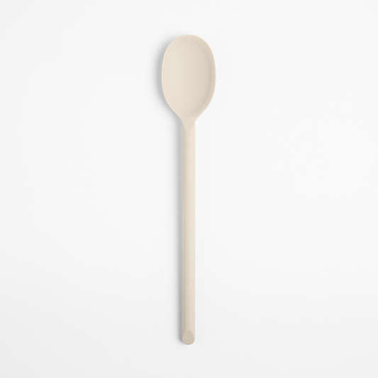 Crate & Barrel Taupe Silicone Spoon