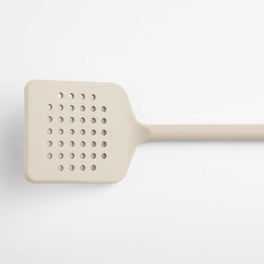 Crate & Barrel Taupe Silicone Utensils