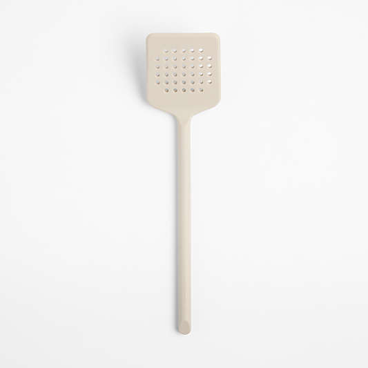 Crate & Barrel Taupe Silicone Turner Spatula