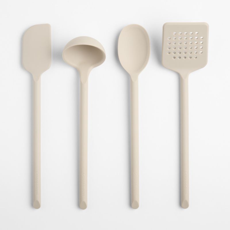 Crate & Barrel Taupe Silicone Ladle - image 1 of 3