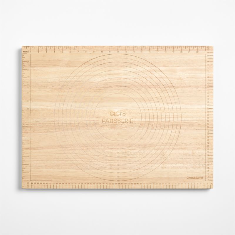 Crate & Barrel Wood Pastry Board - image 10 of 9