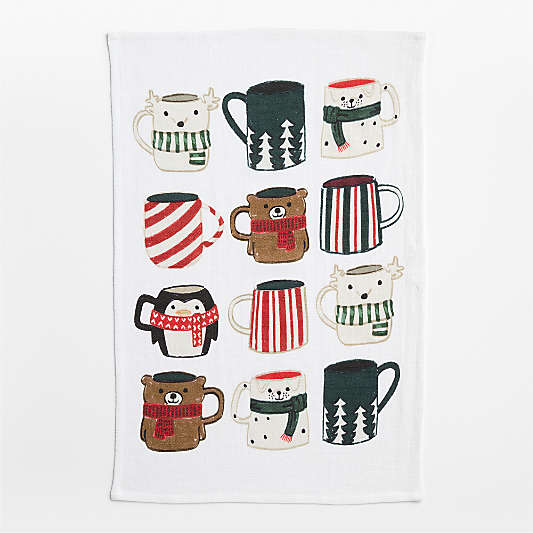 Critter Mugs Organic Cotton Dish Towel