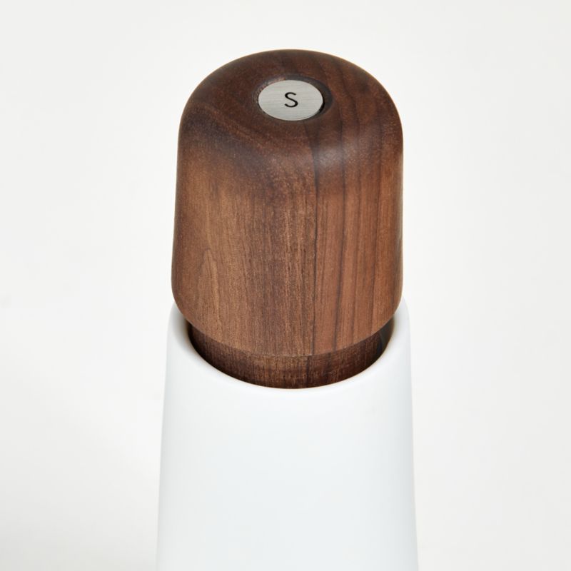 CrushGrind ® Stockholm White Ceramic and Walnut Salt or Pepper Mill - image 2 of 4