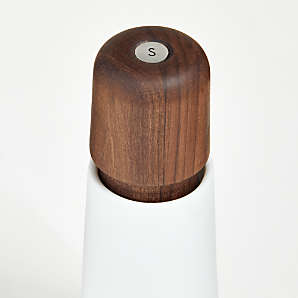 Acopa 18 Matte Brown Wooden Salt / Pepper Mill