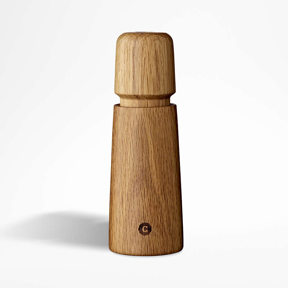 CrushGrind Stockholm Oak Salt or Pepper Mill Crate & Barrel