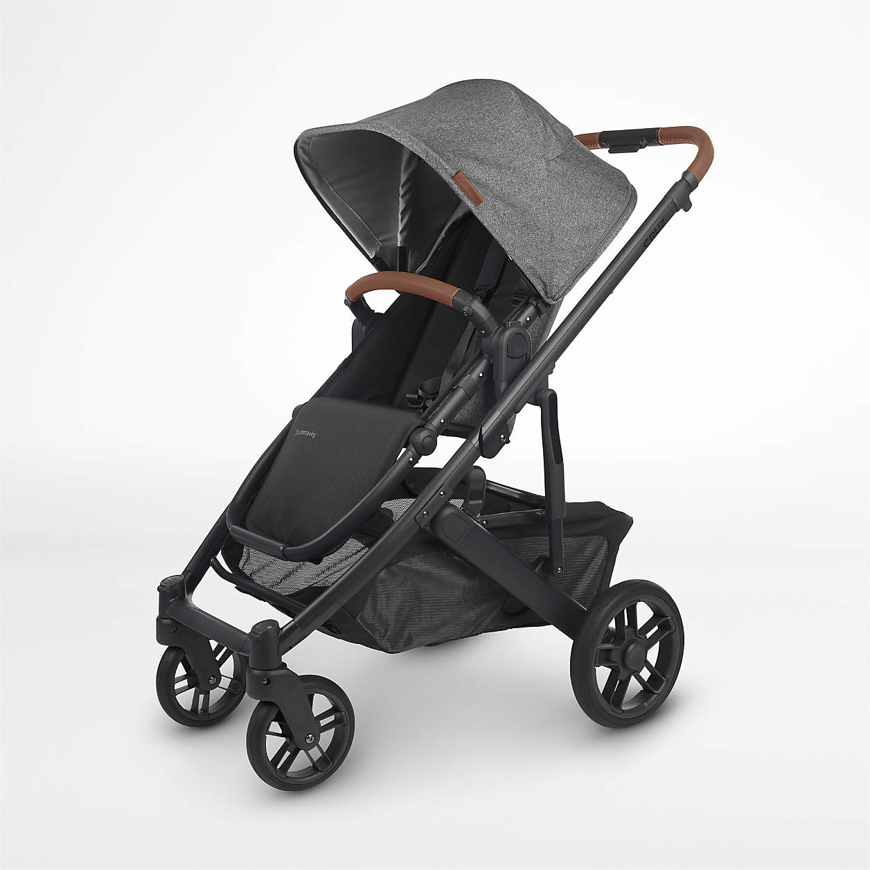 UPPAbaby Cruz V2 Grey Reclining Baby Stroller with Toddler Seat & Canopy + Reviews Crate & Kids