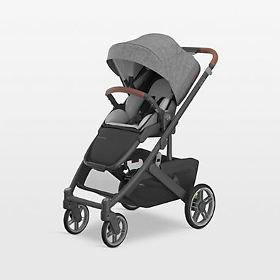 View UPPAbaby ® Cruz V3 Greyson Grey Melange Reclining Baby Stroller details