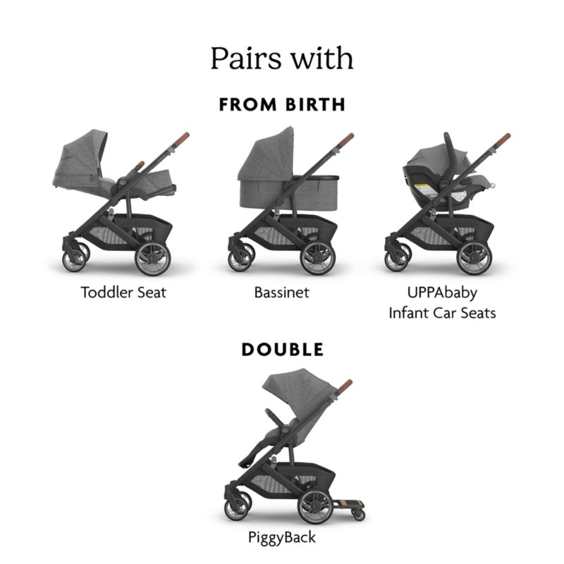 UPPAbaby ® Cruz V3 Ada Sandstone Melange Reclining Baby Stroller - image 7 of 8