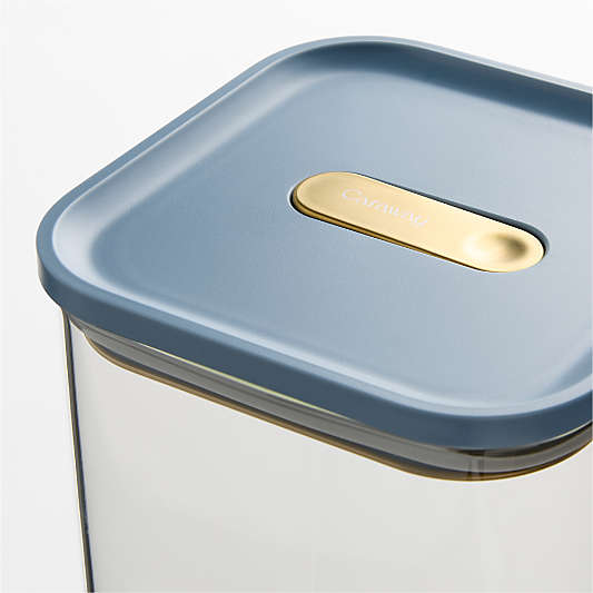 Caraway ® Blue Lagoon Airtight 13-Piece Glass Food Storage Container Set with Plastic and Silicone Lids
