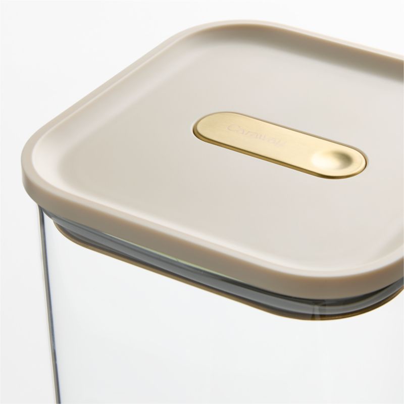Caraway ® Cream & Gold Airtight 4.3-Quart Large Glass Food Storage Container with Plastic and Silicone Lid - image 2 of 3