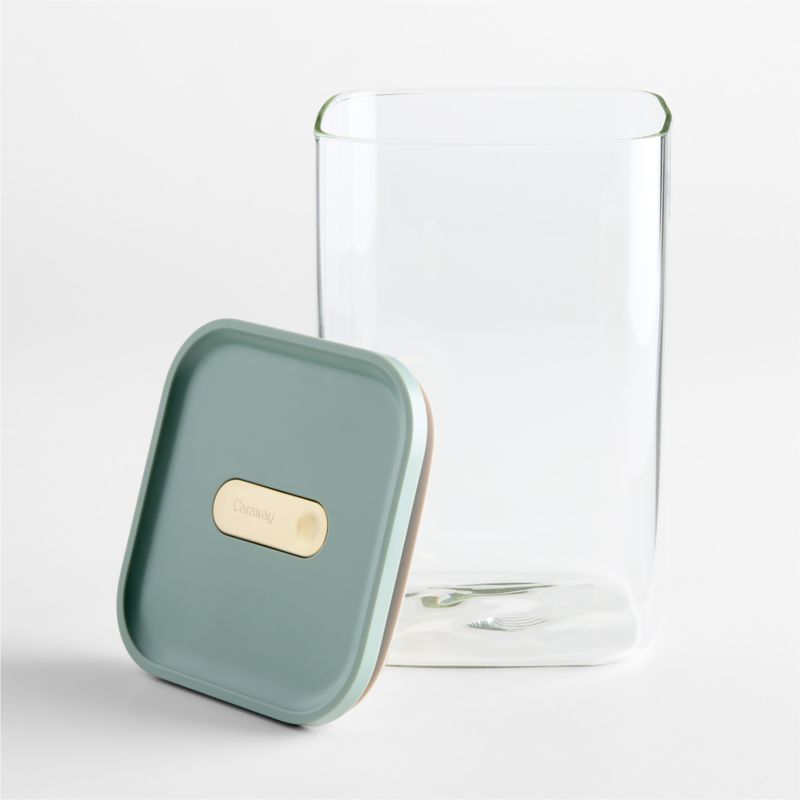 Caraway ® Coastline Airtight 4.3-Quart Large Glass Food Storage Container with Plastic and Silicone Lid - image 2 of 3