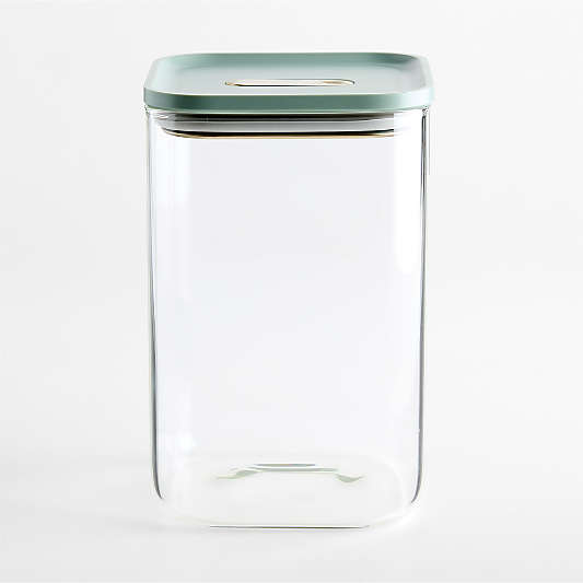Caraway ® Coastline Airtight 4.3-Quart Large Glass Food Storage Container with Plastic and Silicone Lid