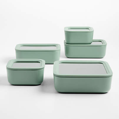 Caraway ® Coastline Ceramic-Coated 13-Piece Glass Food Storage Set