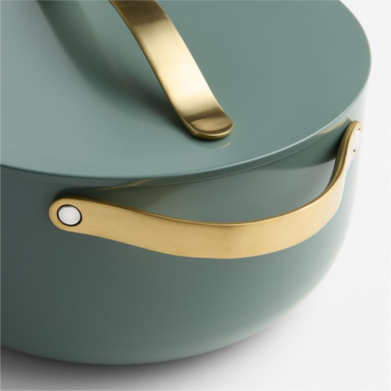 Caraway ® Tarragon Ceramic Nonstick Full Bakeware and Cookware Collection with Brass Hardware - image 3 of 4