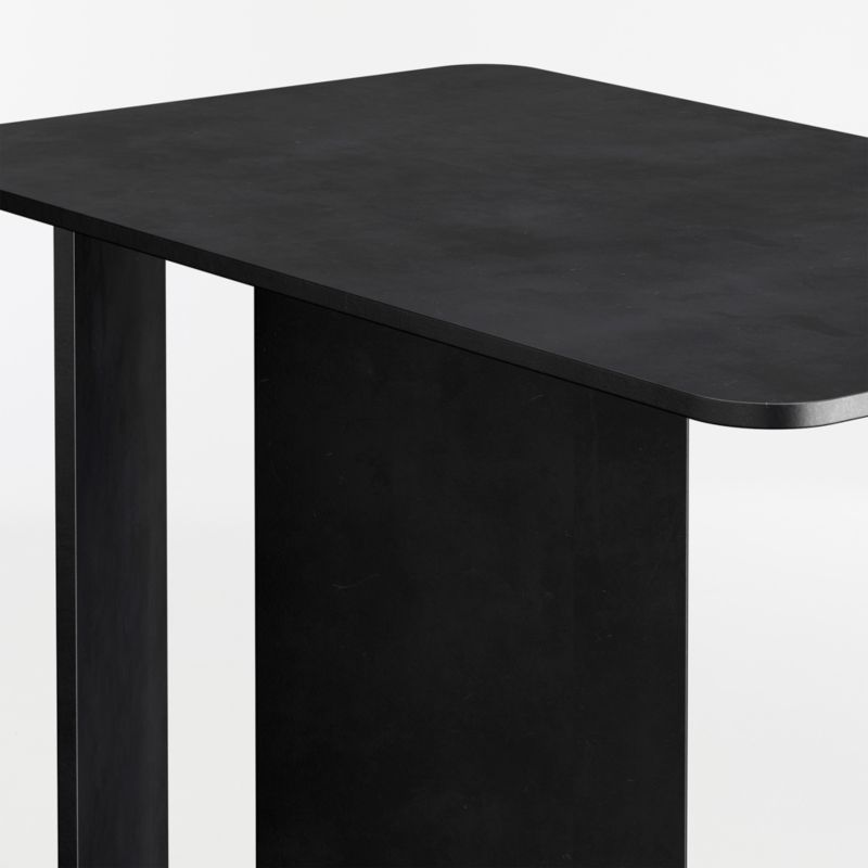 Cruz Black Steel Rectangular 10" C Side Table - image 5 of 6