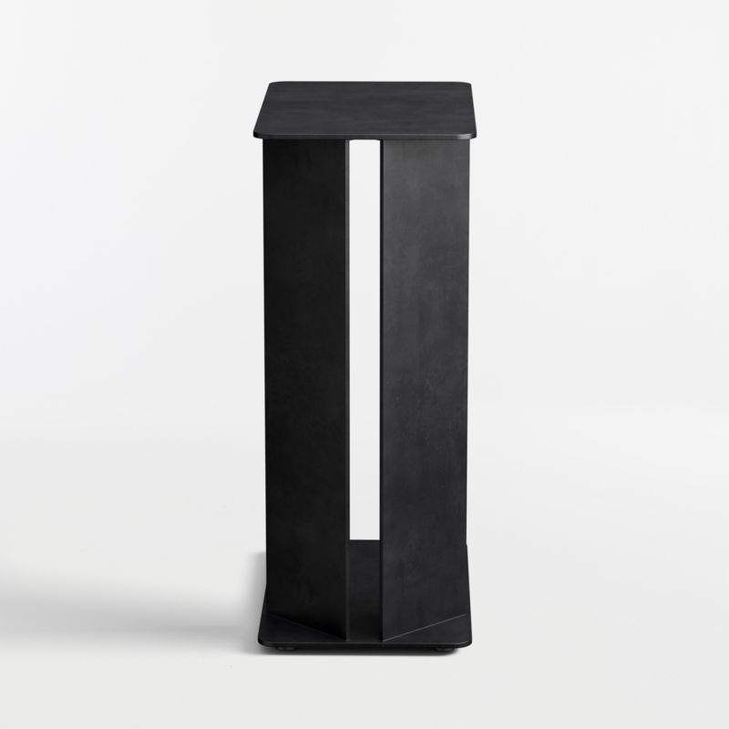 Cruz Black Steel Rectangular 10" C Side Table - image 3 of 6