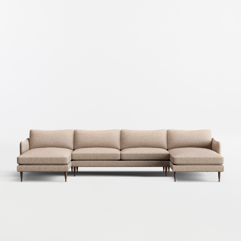 Cosgrove 3-Piece U-Shaped Sectional Sofa with Double Chaise Lounge - image 0 of 7