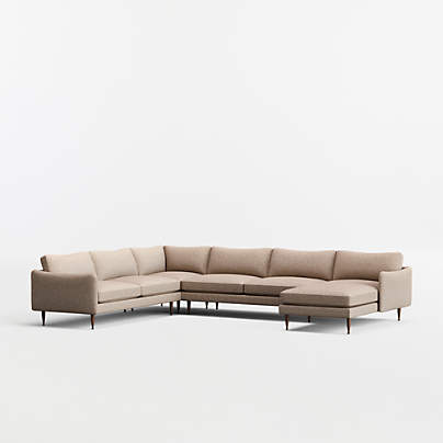 Cosgrove 4-Piece L-Shaped Sectional Sofa with Chaise Lounge
