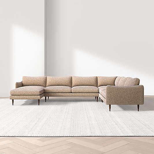Cosgrove 4-Piece L-Shaped Sectional Sofa with Chaise Lounge